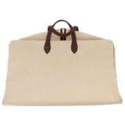 Pre-owned Canvas travel-bags Hermès Vintage , Beige , Dames