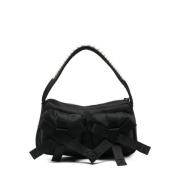 Zwarte Parel Utility Bow Pochette Tas Simone Rocha , Black , Dames