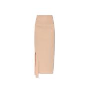 Geribbelde rok Victoria Beckham , Orange , Dames