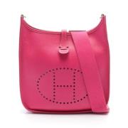 Pre-owned Leather shoulder-bags Hermès Vintage , Pink , Dames