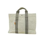 Pre-owned Canvas totes Hermès Vintage , Gray , Dames