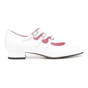 Witte Lakleren Mary Jane Schoenen Carel , White , Dames