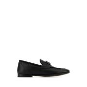 Zwarte leren Erice loafers Dolce & Gabbana , Black , Heren