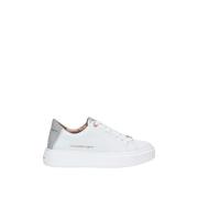 Leren Sneakers met Logo Detail Alexander Smith , White , Dames