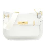 Pre-owned Leather shoulder-bags Hermès Vintage , White , Dames