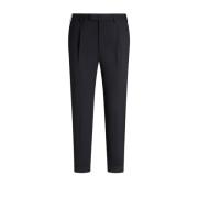 Slim Fit Wollen Broek PT Torino , Blue , Heren