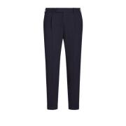 Wollen broek met relaxte pasvorm PT Torino , Blue , Heren