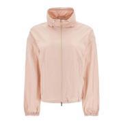 Roze Techno Taffeta Cropped Jacket Herno , Pink , Dames