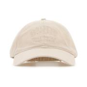 Zand Katoenen Baseballpet Ganni , Beige , Dames