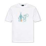 T-shirt met print PS By Paul Smith , White , Heren