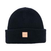 Michelle Logo Patch Beanie A.p.c. , Blue , Heren