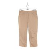 Pre-owned Cotton bottoms Hermès Vintage , Beige , Dames