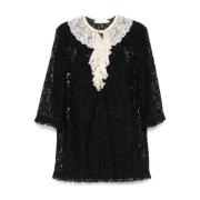 Kanten Mini Jurk Zimmermann , Black , Dames