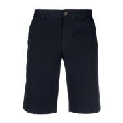 Navy Klassieke Chino Shorts Sunspel , Blue , Heren