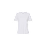 Geborduurd logo jersey T-shirt Elisabetta Franchi , White , Dames