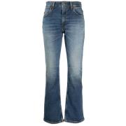 Gerepareerde Mid Blue Jeans Haikure , Blue , Dames