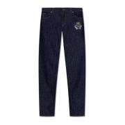 Skinny jeans met applicatie Dolce & Gabbana , Blue , Heren