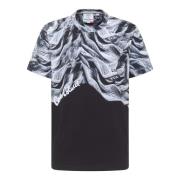 Innovatief Gebreid T-Shirt met Subtiel Print Carlo Colucci , Black , H...