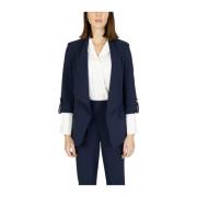 Blauwe Polyester Damesjas Collectie Rinascimento , Blue , Dames