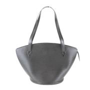 Pre-owned Leather totes Louis Vuitton Vintage , Black , Dames