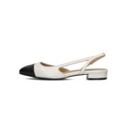 Elegante Luisa Slingback Schoenen Toral , White , Dames