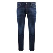 Versleten Skater Slim Fit Jeans Dsquared2 , Blue , Heren