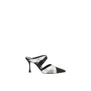 Verlengde Neus Mesh Pumps Stiletto Hak Manolo Blahnik , Black , Dames