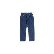 Blauwe Denim Straight Leg Jeans Studio Nicholson , Blue , Heren