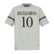 T-shirt met print Dolce & Gabbana , Gray , Heren