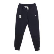 MLB Logo Jogger Trainingsbroek Navy New Era , Blue , Heren