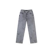 Grijze Strass Bull Broek met Strass Steentjes Alix The Label , Gray , ...