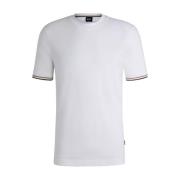 Gestreept T-shirt Boss , White , Heren