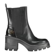 Zwarte dameslaars met 8 cm hak Calvin Klein , Black , Dames