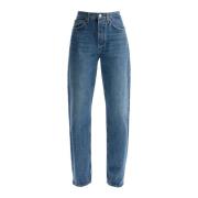 Hoge taille relaxte rechte jeans Agolde , Blue , Dames