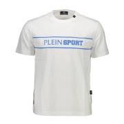 Korte Mouw Heren T-shirt Wit Plein Sport , White , Heren