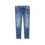 Slim Fit Jeans in Blauw Camel Active , Blue , Heren