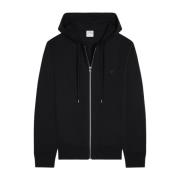 Zwarte Merinowol Hoodie Courrèges , Black , Heren