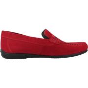 Stijlvolle Loafers Ascanio Model Geox , Red , Heren