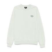 Mint Groene Crew Neck Sweatshirt A.p.c. , Green , Heren