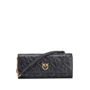 Stijlvolle Dames Clutch Tas in Zwart Pinko , Black , Dames