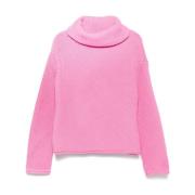 Geribbelde hoge hals fuchsia trui Philosophy di Lorenzo Serafini , Pin...