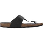 Stijlvolle Sandaal Flip Flops Geox , Black , Heren