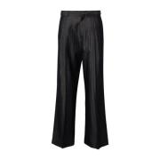 Grijze Wollen Geplooide Broek Etro , Gray , Dames