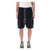 Zwarte Bermuda Shorts Bauhaus Bela Rick Owens , Black , Heren