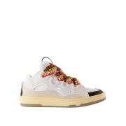 Witte Synthetische Curb Sneakers Lanvin , White , Heren