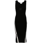 Elegante Nero E Bianco Jurk Elisabetta Franchi , Black , Dames