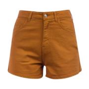 Katoenen shorts met knoop en rits Jucca , Brown , Dames