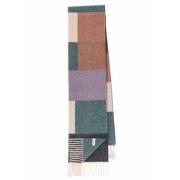 Multicolor Patch Wollen Sjaal Paul Smith , Multicolor , Unisex