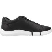 Stijlvolle Sneakers voor Mannen en Vrouwen Geox , Black , Heren