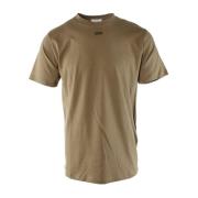 Bruine T-shirt voor heren Off White , Brown , Heren